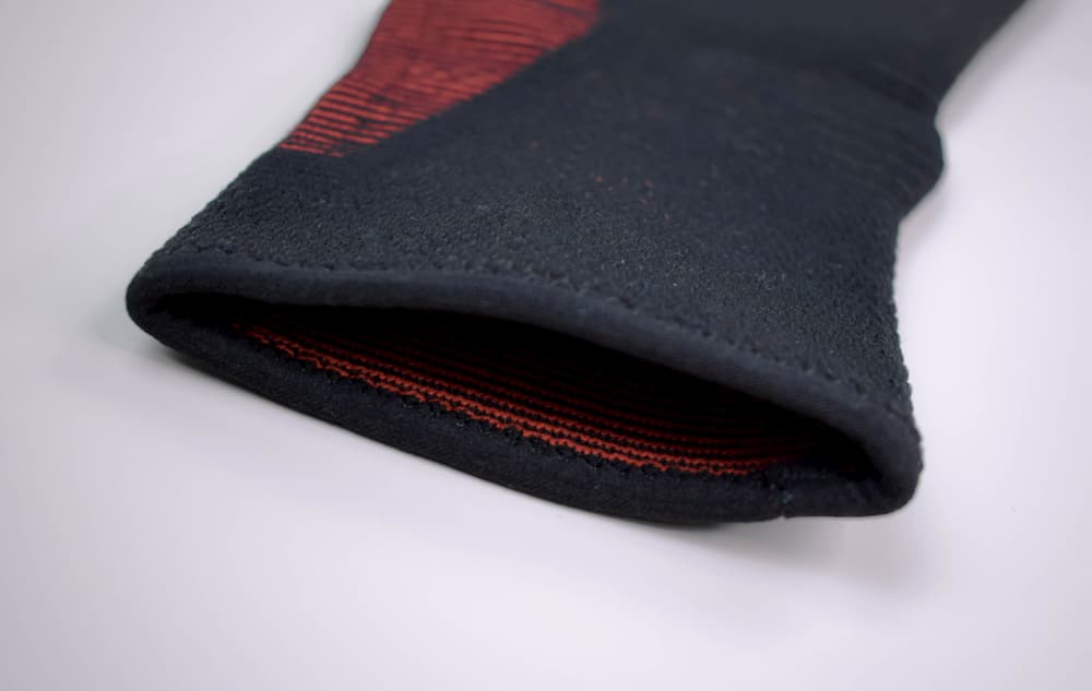 Ankle Support, Breathable Compression Sleeve - Black & Red, Unisex-Orthotics, Braces & Sleeves-Medium-Essential Wellness-5060536630718