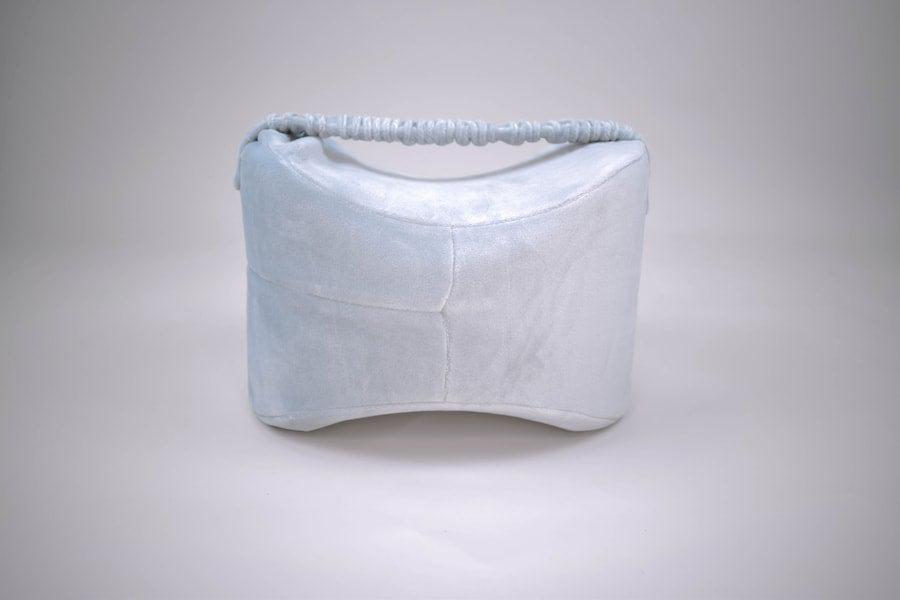 Cushioned Knee Pillow | Relieve Knee Pain-Sleep Aid-Grey-Essential Wellness-5060536636710