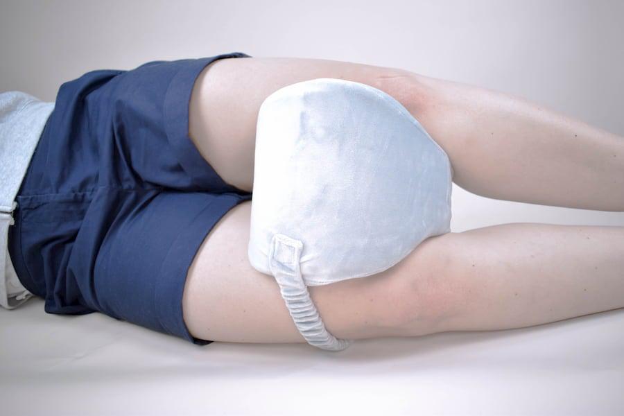 Cushioned Knee Pillow | Relieve Knee Pain-Sleep Aid-Blue-Essential Wellness-5060536630411