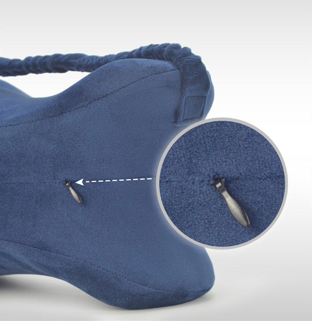 Cushioned Knee Pillow | Relieve Knee Pain-Sleep Aid-Blue-Essential Wellness-5060536630411