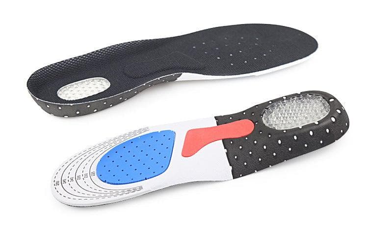 Essential Wellness orthopaedic gel insoles with a shock absorbing heel