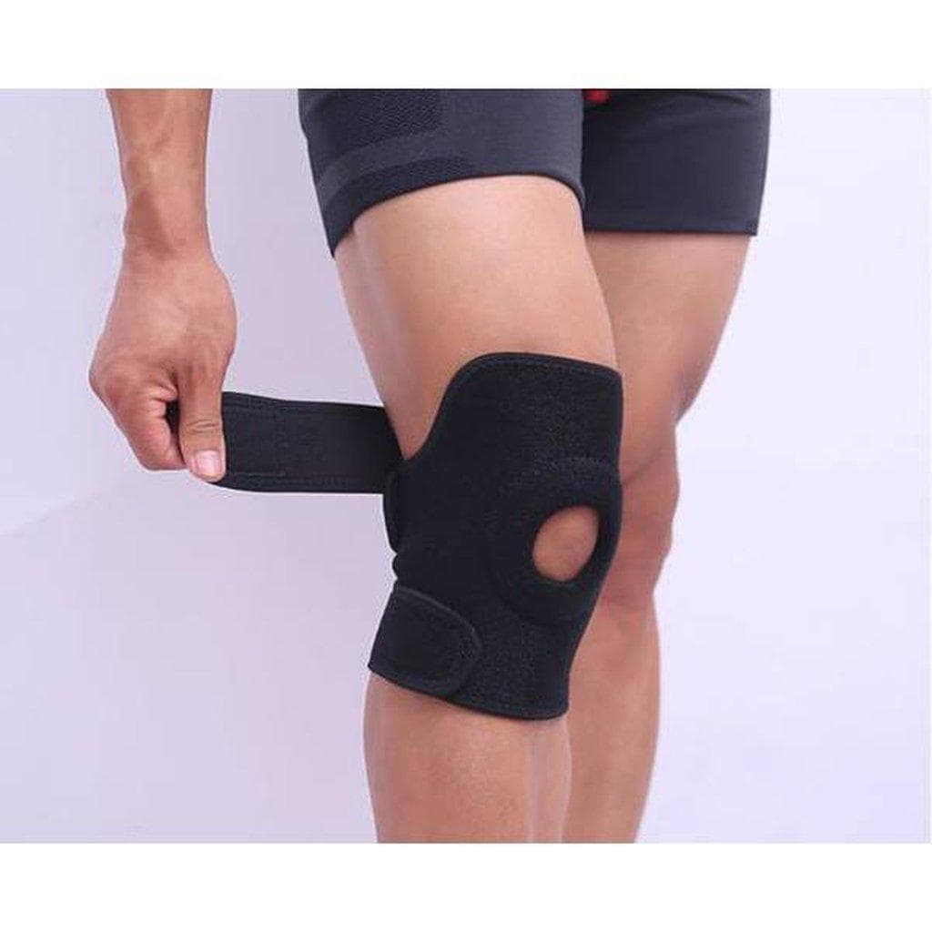Essential Wellness knee support with cushioned open patella ring