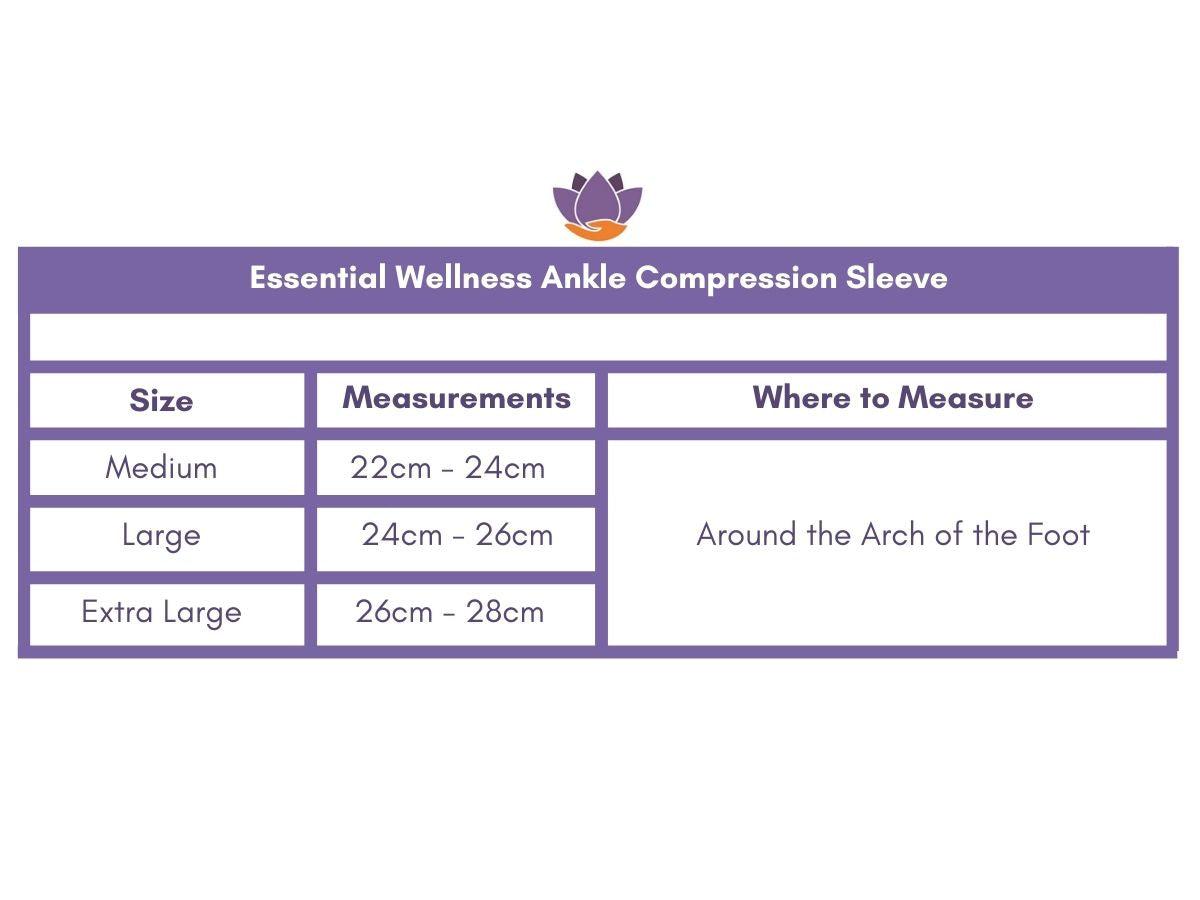 Ankle Support, Breathable Compression Sleeve - Black & Red, Unisex-Orthotics, Braces & Sleeves-Medium-Essential Wellness-5060536630718