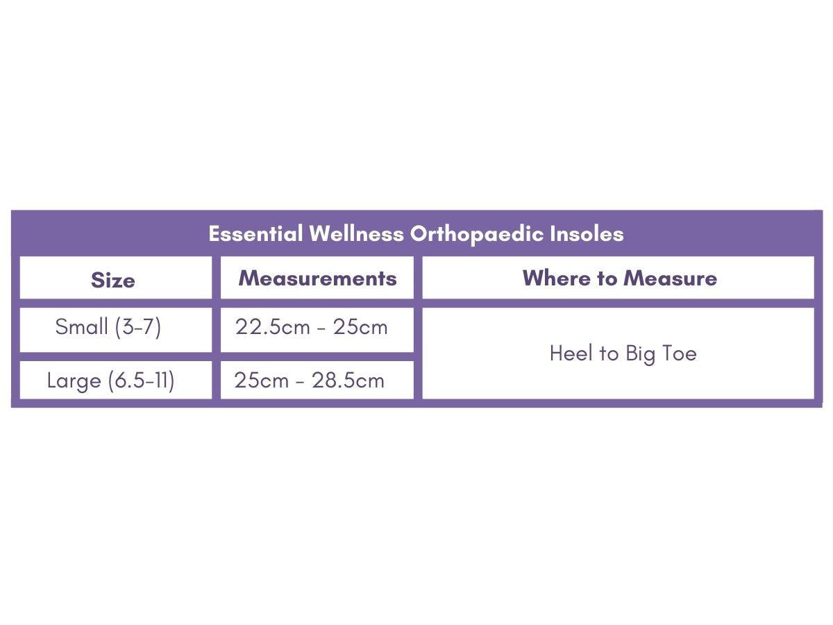 Orthopaedic Insoles for Foot & Heel Pain - Gel Heel and Shock Absorbing-Orthotics, Braces & Sleeves-Small-Essential Wellness-5060536630787