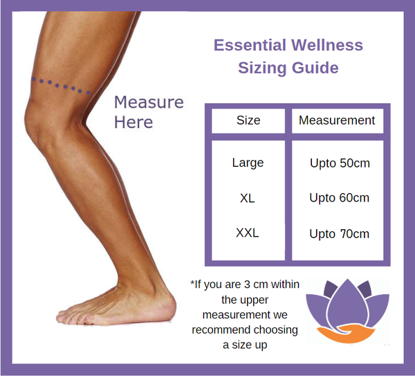 Extra Large Knee Support, Adjustable Fit - More comfort for larger knees-Orthotics, Braces & Sleeves-[Single] Knee Support - Extra Large-Essential Wellness-5060536630770