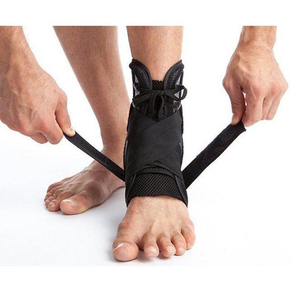 Ankle Brace For Severe Sprains, Lace Up - Ultra Sturdy & Supportive
