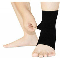 Thumbnail for Ankle Support, Breathable Compression Sleeve - Black & Red, Unisex-Orthotics, Braces & Sleeves-Medium-Essential Wellness-5060536630718